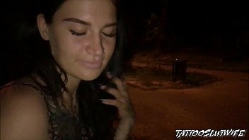 Play A stranger recognized me on the street and offered to do a blowjob. I agreed and swallowed his cum. TATTOOSLUTWIFE