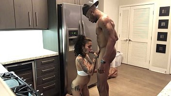 Play Put the Groceries away and take this BIG BLACK DICK