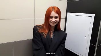Play Sex with a work colleague during a working day in the toilet