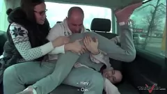 Play Blonde Threesome with Pornstars Mea Melone & Wendy Moon at Gas Station