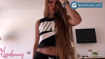 Play Gymbunny first time rides Anal First Anal orgasm