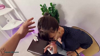 Play Client Passionate Fucking Mouth and Pussy Sexy Psychologist - Facial